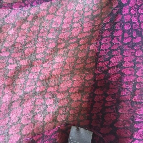 Coach Burgundy Sheer Scarf - Picture 5 of 5